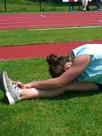 stretching