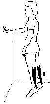 exercice de stretching pour les mollets phase de contraction